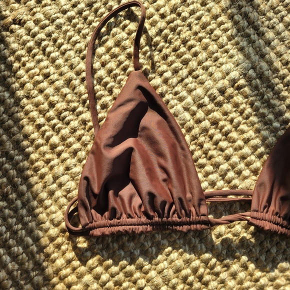 Benoa Swim Siena Bikini Top in Cacao Brown - Picture 2 of 7